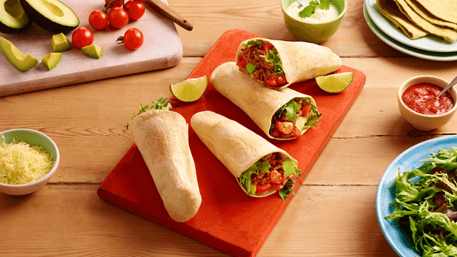 Klassische Tortilla Pockets mit Rindfleisch